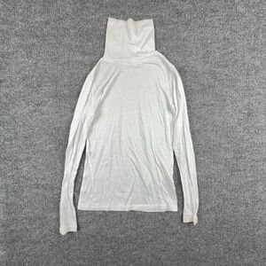 Nine 1 Eight Shirt Womens Small White Turtleneck Long Sleeve Lightweight Top